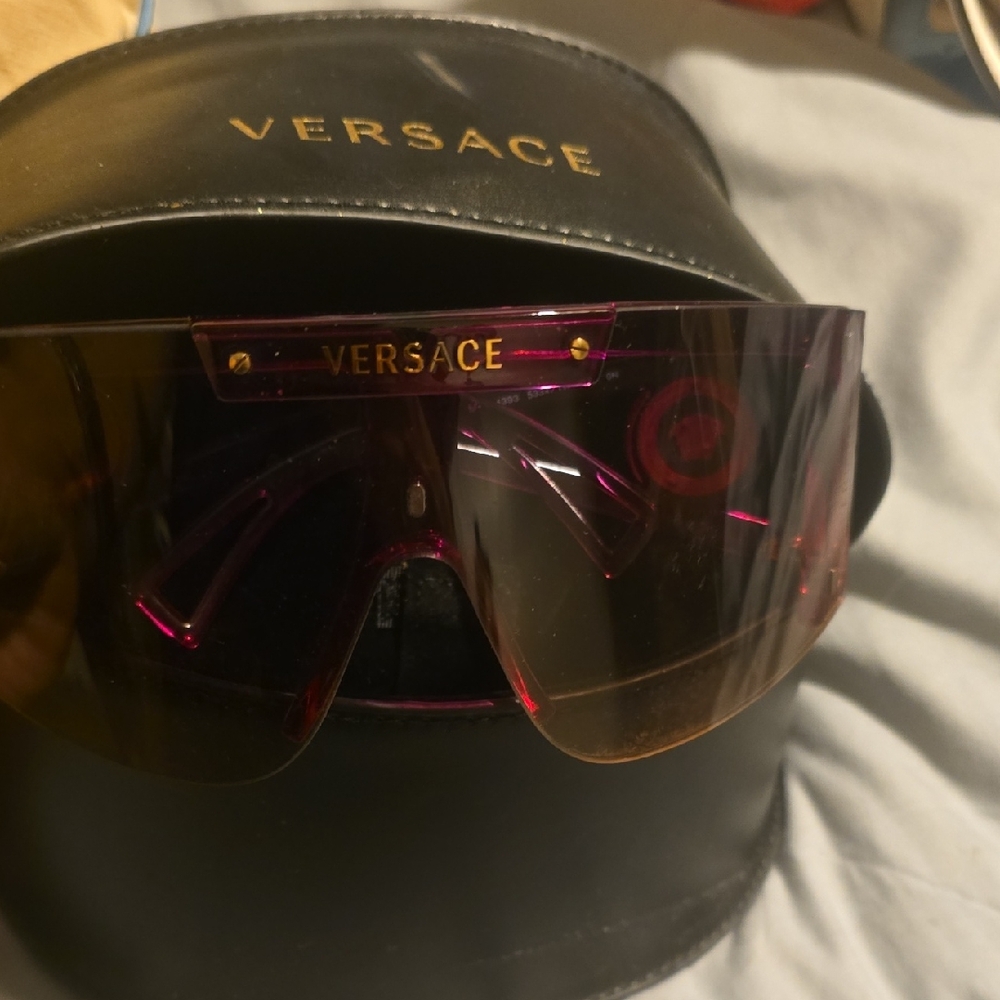 Versace Purple Shield Sunglasses